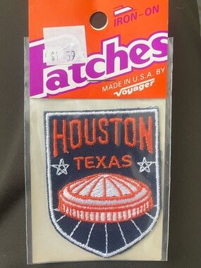 Vintage Houston AstrodomeTexas Embroidered Iron-on Patch